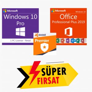 Windows 10 Pro Lisans Anahtarı,Office 2019 Pro Plus Lisans Anahtarı,Avast Premier Lisans Anahtarı