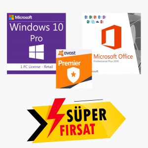 Windows 10 Pro Lisans Anahtarı,Office 2016 Lisans Anahtarı,Avast Premier Lisans Anahtarı